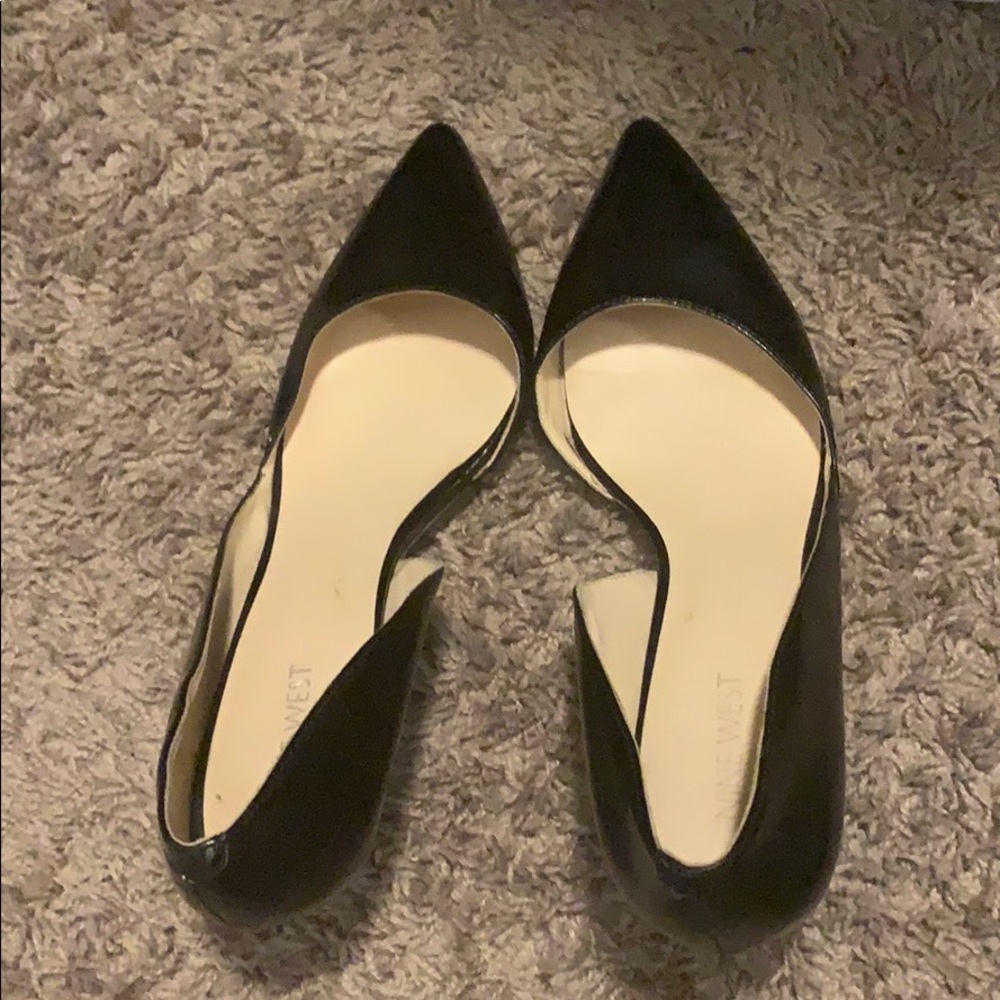 High heeled shoes